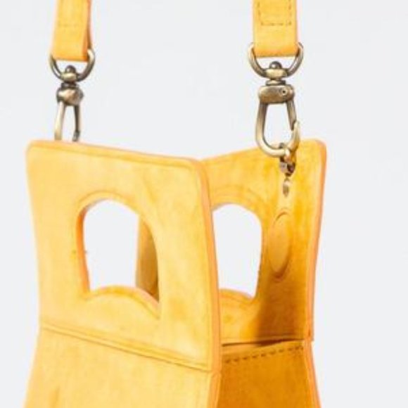 NWT!! gorgeous CREATURES OF COMFORT Gilda Bag - Suede Grey/ Blue - Picture 11 of 12